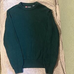 Chaps Men's Deep Green Crewneck Sweater